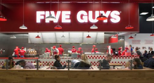 five guys uk menu prices