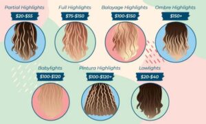 Hair Highlights Cost by Type