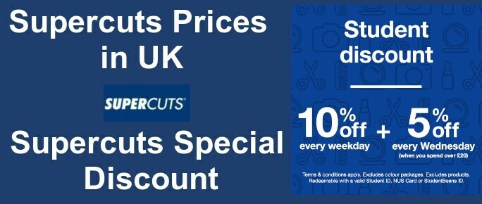 supercuts prices in uk