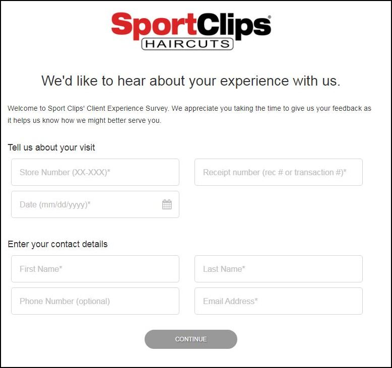 Sport Clips Survey Guide